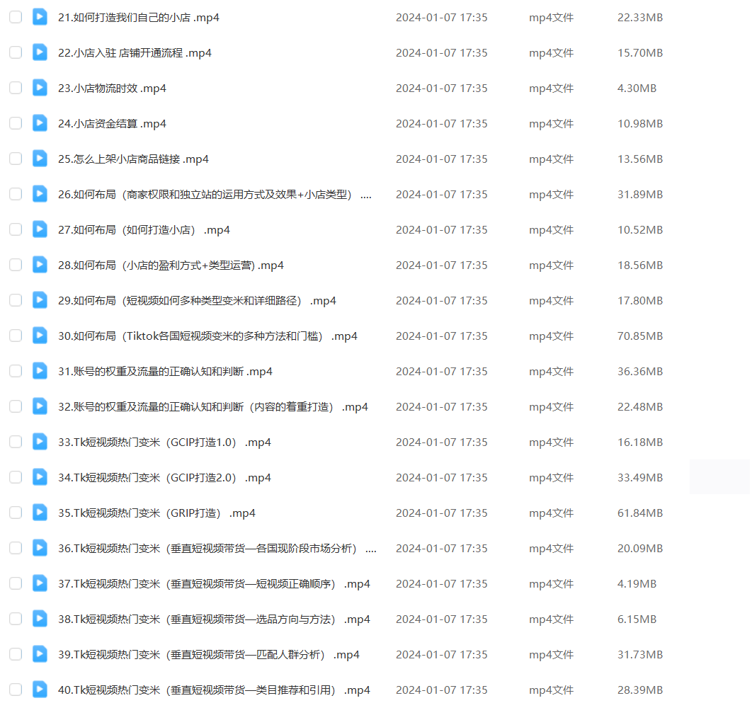 TikTok全案短视频+独立站，包括：建立域名、产品上架、能自主从0-1短视频起号等