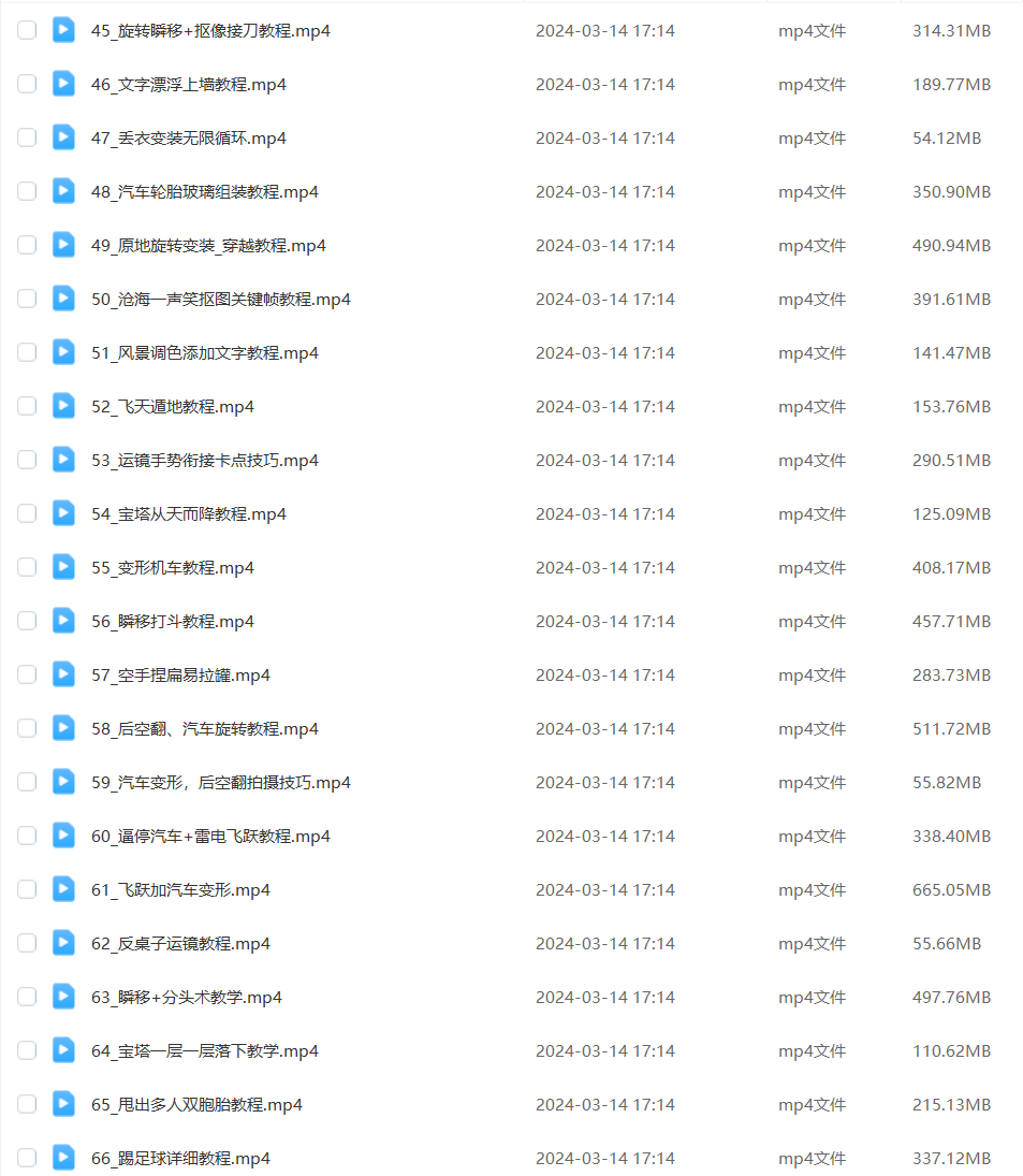 玩转剪映制作，特效、运镜转场（113节视频）