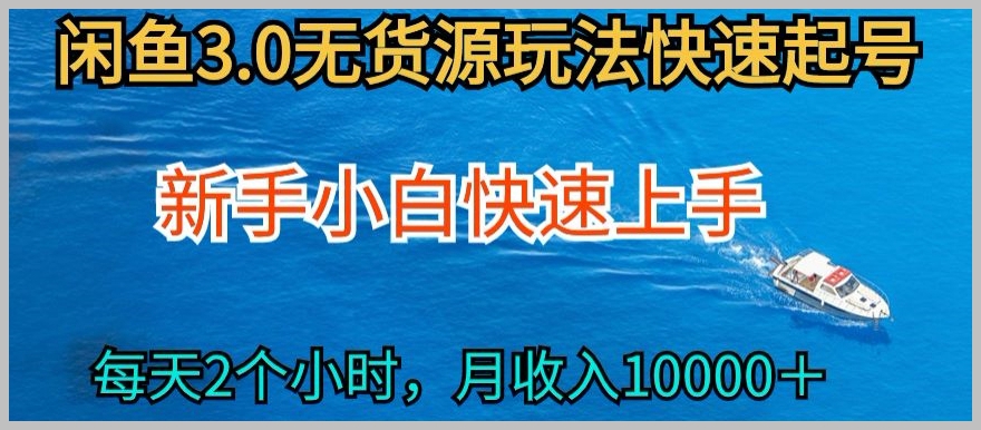 无货源玩法揭秘:2024最新闲鱼玩法
