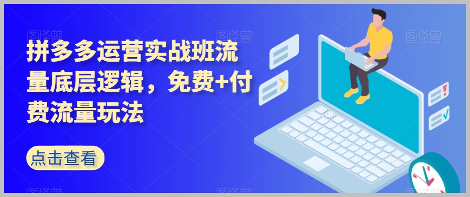 拼多多运营实战班流量底层逻辑,免费+付费流量玩法