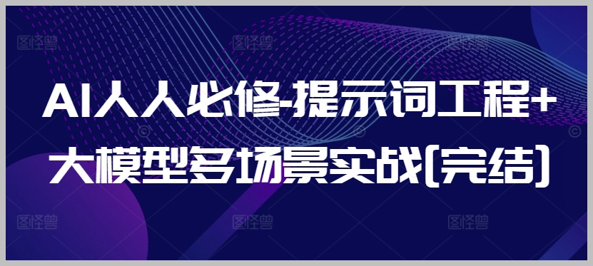深入AI世界:提示词工程与大模型应用的精华体验