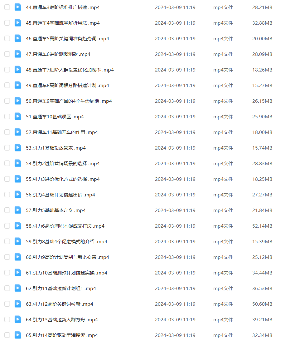 99节电商实操课运营+推广，电商新品从0打爆