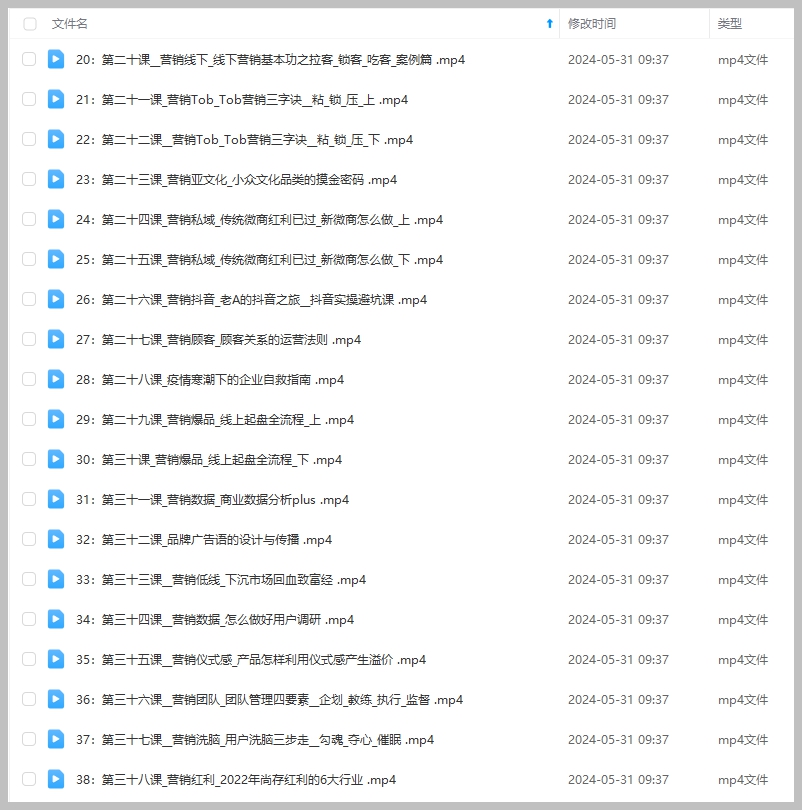 2024年5月版老A营销训练营：从实战出发，深掘营销本质