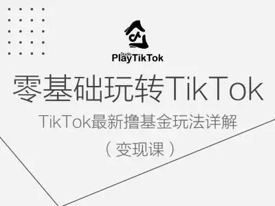 TikTok零基础入门：快速上手撸基金变现方法！
