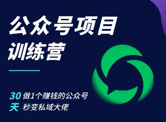 30天公众号速成班：打造你的赚钱机器，成为私域高手
