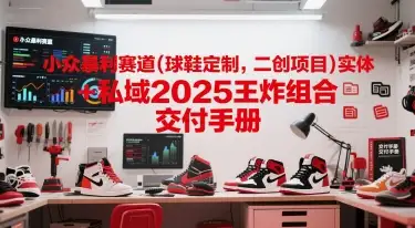 球鞋定制+私域二创=稳赚！2025年闷声发财的小众赛道，手把手教你做