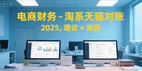 电商会计必学！2025天猫淘宝对账实战教程，手把手教你做账