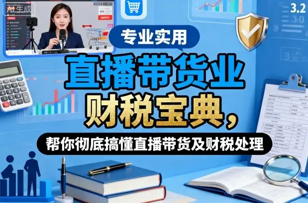直播带货财税宝典：业务操作与税务处理完全指南