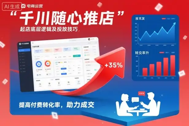 千川随心推高效玩法！底层逻辑+实操技巧，让店铺成交率翻倍