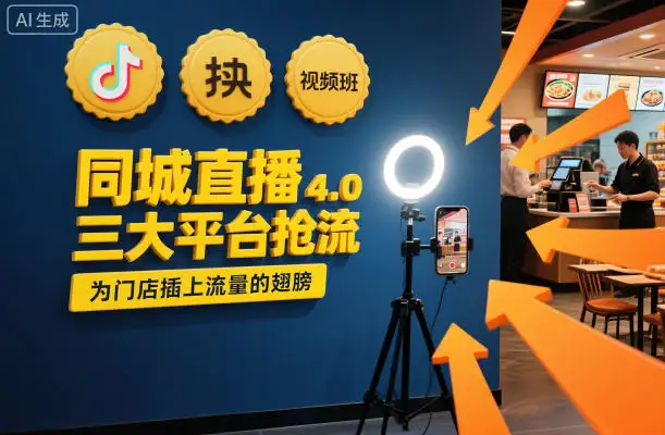 同城直播实操班4.0！三大平台抢流攻略，门店流量倍增