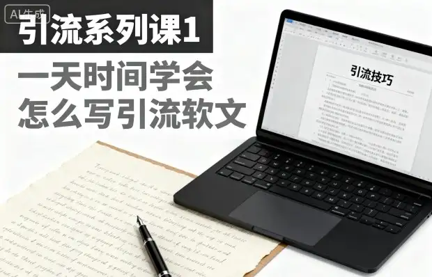 引流系列课第1弹，引流软文怎么写？