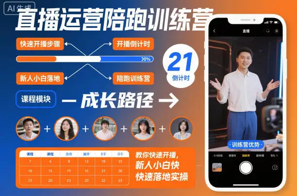 直播运营入门陪跑！快速开播教学，新手实操零压力