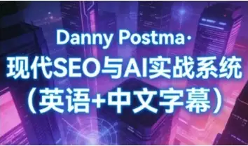 Danny Postma·现代SEO与AI实战系统（英语+中文字幕），现代SEO与AI实战指南