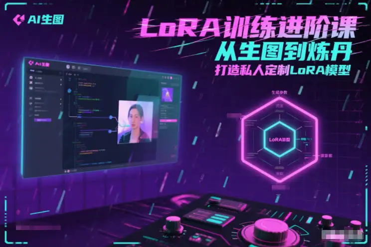 LoRA模型私人定制！进阶课程，从生图到炼丹全流程教学