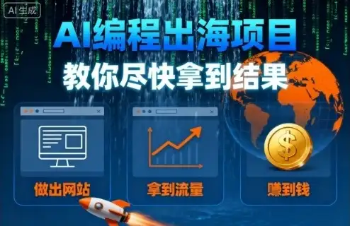 AI+出海：编程小白也能快速上手，做出能引流、能赚钱的网站项目