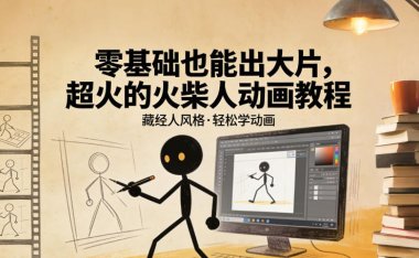 零基础也能出大片，超火的火柴人动画教程（藏经人风格）